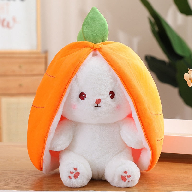 š„Transforming Bunny ā Strawberry & Carrot Dual-Form Plush Toy