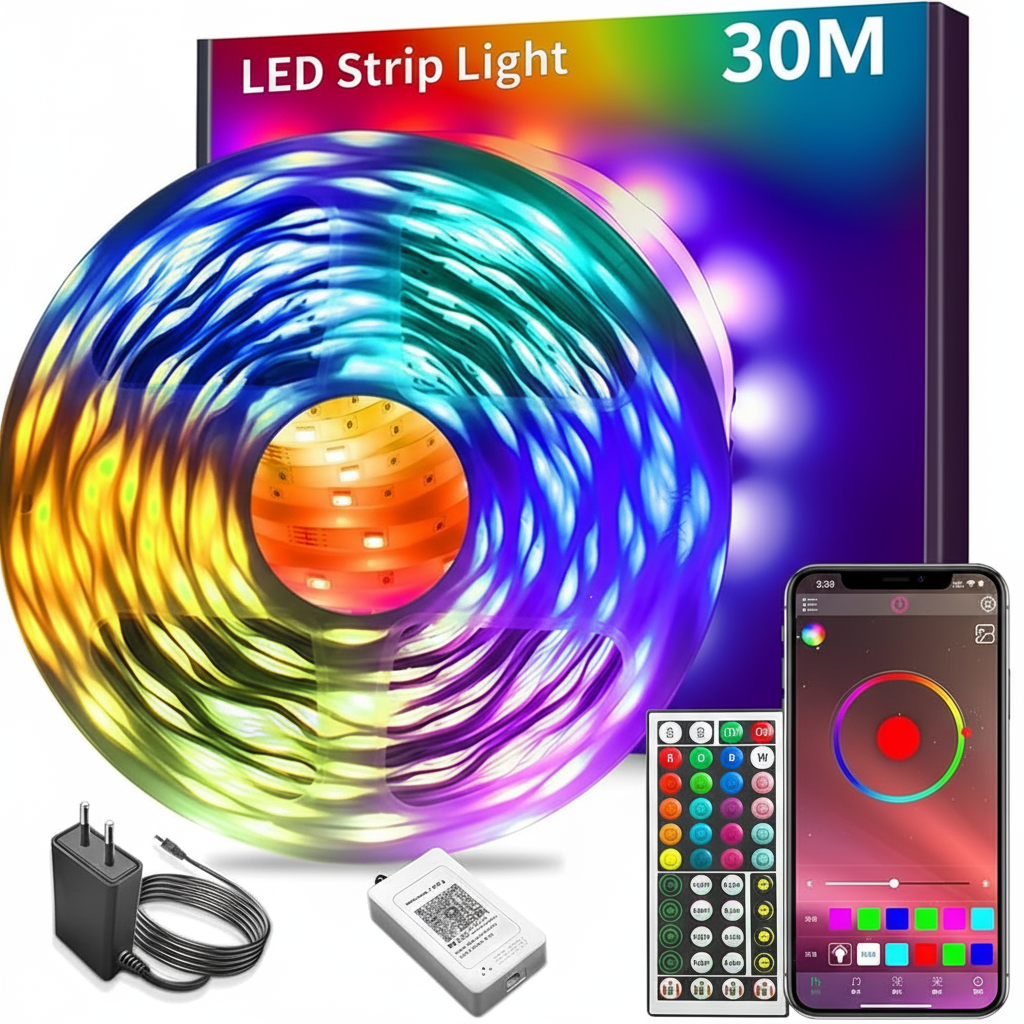 🎅 Christmas Sale - 50% OFF 🎁 Smart Waterproof LED Strip Lights for Indoor & Outdoor Decor