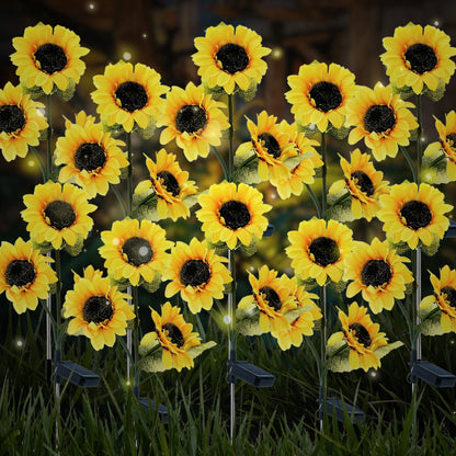 🌞Women's Equality Day - Solar LED Sunflower Garden Lights-29.6inch/75cm
