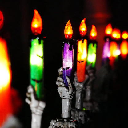 👻 Halloween Sale 49% OFF 👻 Solar Powered Skull Candle Light