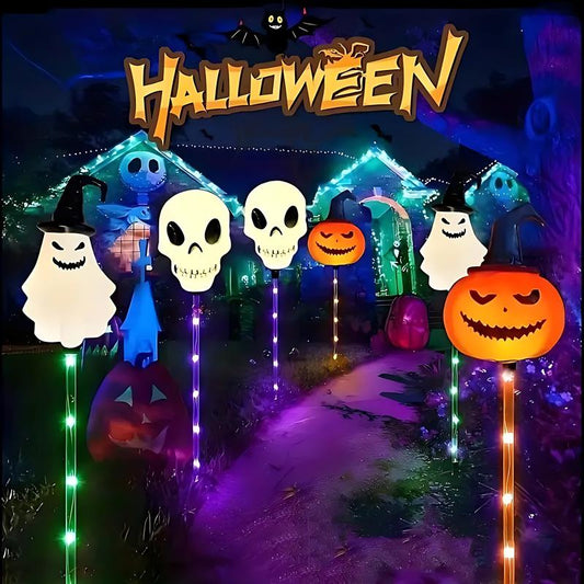 👻Halloween Early Discount 49% Off👻 A Set Of 6 Pcs, Halloween Solar Garden Lights