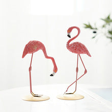 Cute Resin Flamingo Figurine for Bedroom and Living Room Decor