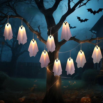 👻 Halloween Special! Ghost String Lights: Light up your fun Halloween night!