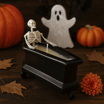 💀 Creative Skull Aroma Bubble Bath Candle🕯️| Halloween Vibe | Haunted House Holiday Decoration