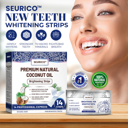 🦷Bright Smile, Within Reach: Seurico™ Coconut Oil Whitening Strips