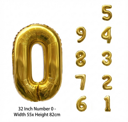 🎉✨2026  Large Foil Number Balloons – 🎆Perfect for Graduation  & New Year Party Decor