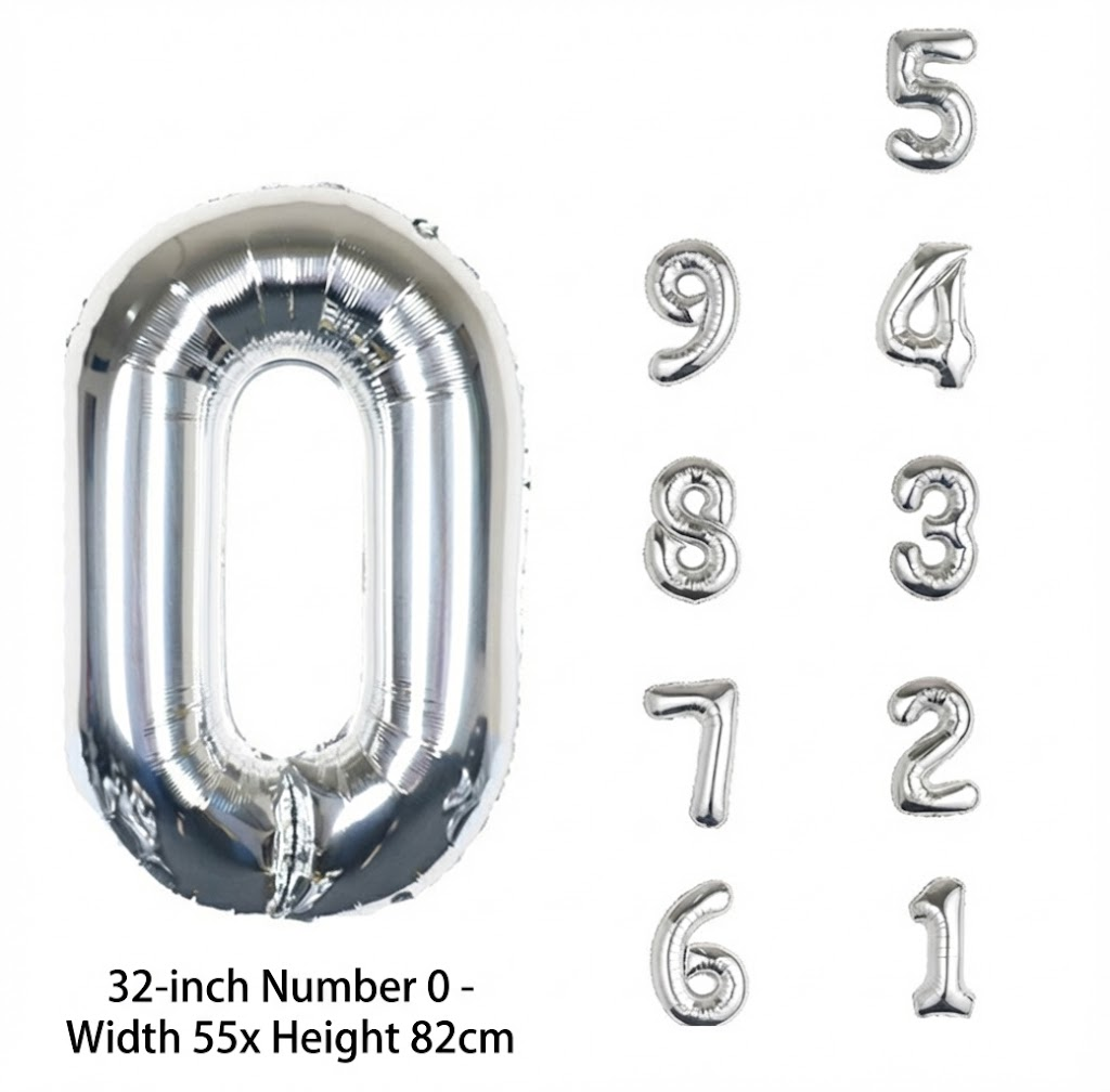 🎉✨2026  Large Foil Number Balloons – 🎆Perfect for Graduation  & New Year Party Decor