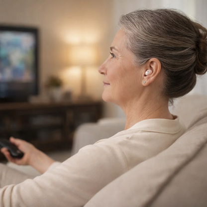 Adult Sound Amplification Earbuds – Wireless, Rechargeable & Comfortable | Clear, Balanced Sound in a Small, Discreet Design for Adults and Seniors