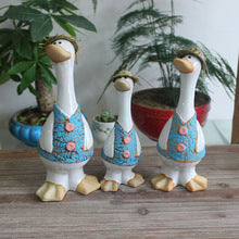 Resting Home Decor Ceramic Duck Figurine