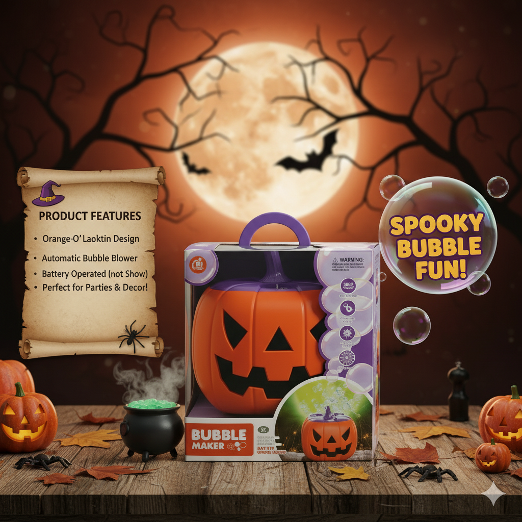 【𝐋𝐢𝐦𝐢𝐭𝐞𝐝 𝐄𝐝𝐢𝐭𝐢𝐨𝐧】🎃Spooky Fun! Haloween Pumpkin Bubble Machine