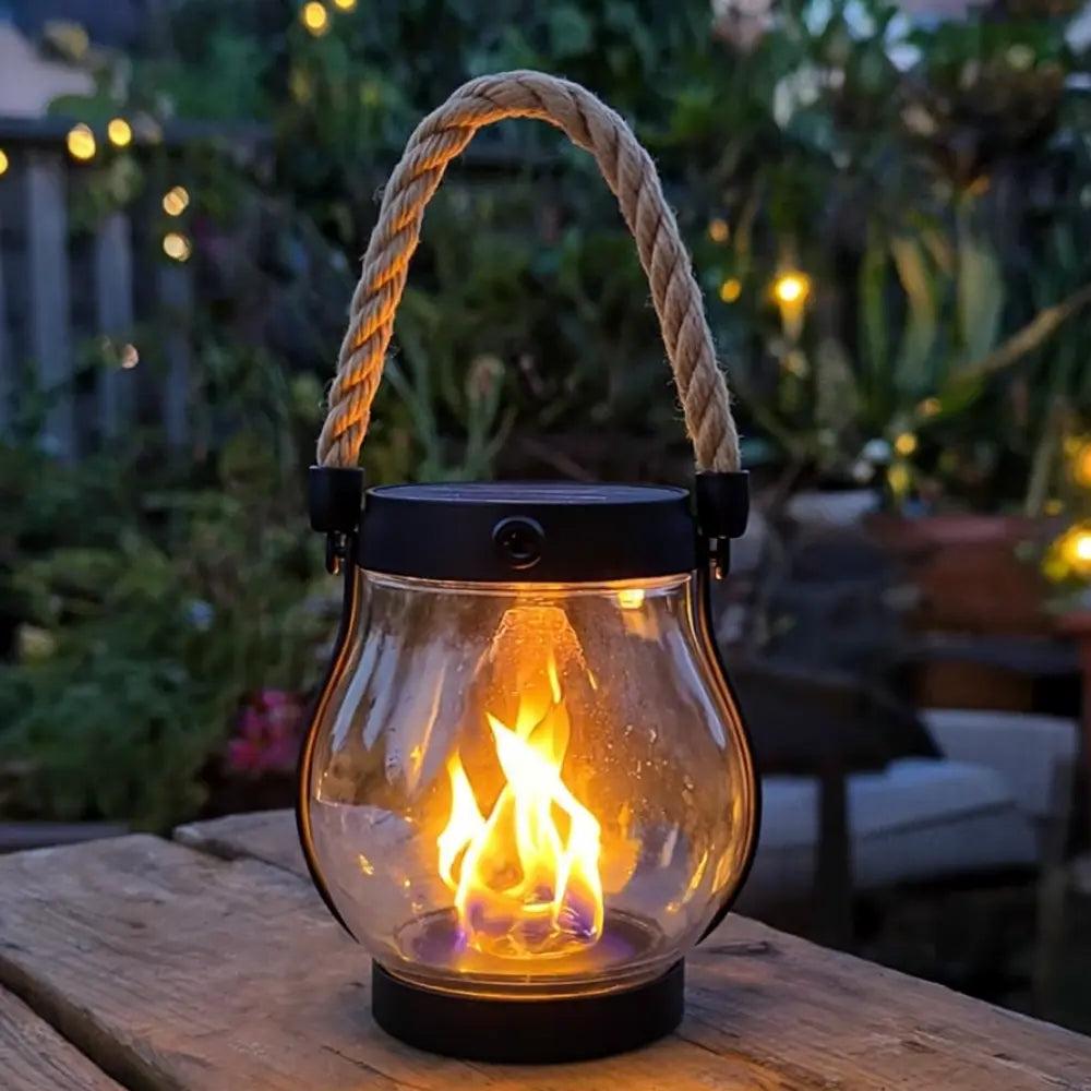 🎄Christmas Sale 49% OFF🎄 Kaliiqo™ – Flickering Flame Solar Lantern Outdoor Lights