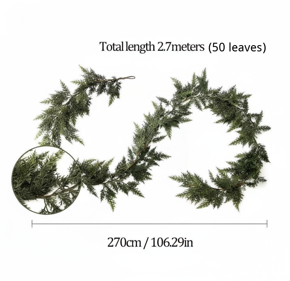 🎄Christmas Sale - 59% OFF🎁 Realistic Christmas Cedar Garland for Holiday Decor