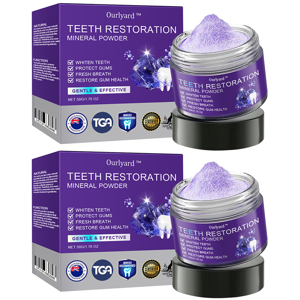 ✅Official Store | Ourlyard™ Tooth Health Mineral Powder🧑🏽‍⚕️TGA-Certified (for the treatment of periodontitis and oral ulcers, prevention of tooth loss, and repair of gum recession)