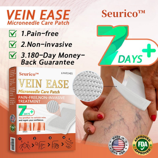 【Last Day Promotion 80% OFF】FDA Official: Seurico™ Vein Ease Microneedle Care Patch(For Spider Veins, Varicose Veins, Swelling & Leg Fatigue)