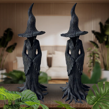 🔥LAST DAY 49% OFF - ❤️‍🔥🧙‍♀️Hand-Painted Enchanting Witch Statue: The Guardian of Your Home (✨Same as in the video)
