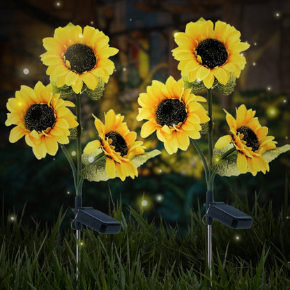 🌞Women's Equality Day - Solar LED Sunflower Garden Lights-29.6inch/75cm