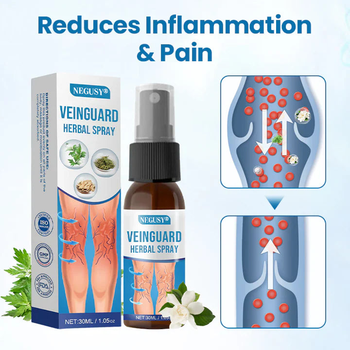 🌿NEGUSY® VeinGuard Herbal Spray-✅𝗖𝗹𝗶𝗻𝗶𝗰𝗮𝗹𝗹𝘆 𝗽𝗿𝗼𝘃𝗲𝗻 𝘁𝗼 𝗲𝗹𝗶𝗺𝗶𝗻𝗮𝘁𝗲 𝘃𝗮𝗿𝗶𝗰𝗼𝘀𝗲 𝘃𝗲𝗶𝗻𝘀 𝗶𝗻 𝗷𝘂𝘀𝘁 7 𝗱𝗮𝘆𝘀!