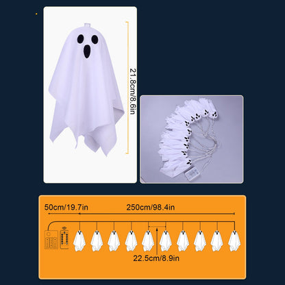👻 Halloween Special! Ghost String Lights: Light up your fun Halloween night!