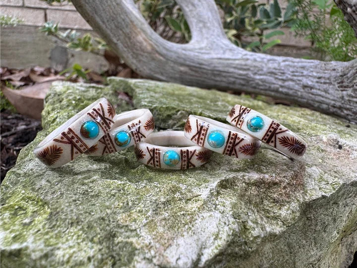 🔥💍Exquisitely Hand-Carved Ring 🌏Made from Natural Materials