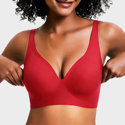 Wireless Deep V Push-Up Bralette — Ultra-Soft Comfort T-Shirt Bra