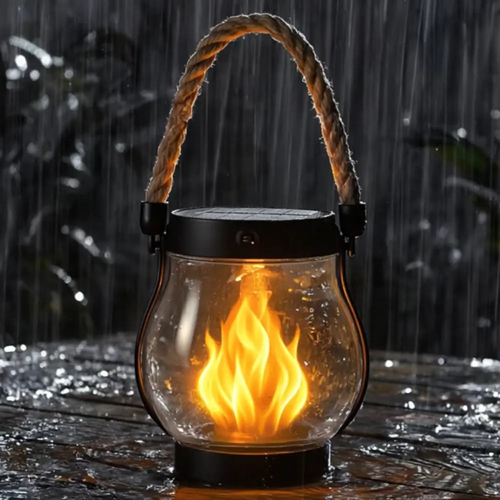 🎄Christmas Sale 49% OFF🎄 Kaliiqo™ – Flickering Flame Solar Lantern Outdoor Lights