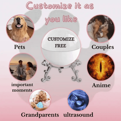 DIY Custom Memory Sphere Lamp Digital Picture Frames