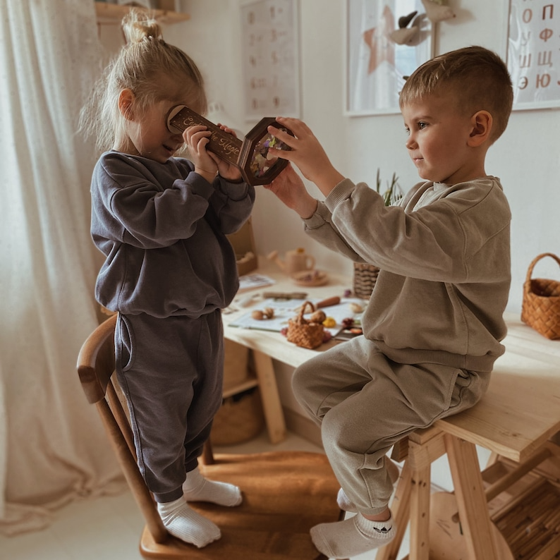 Handmade Wooden Kaleidoscope DIY Toy