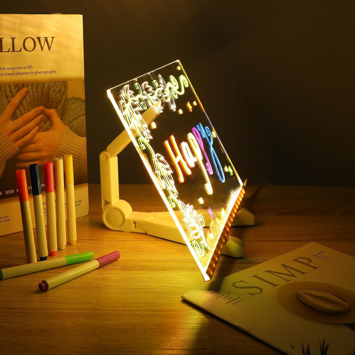 🎄 Christmas Sale: Light-Up Acrylic Dry Erase Board! ✨