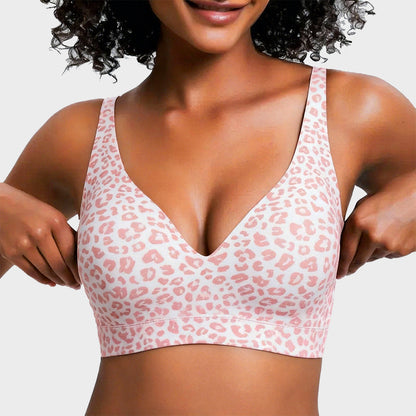 Wireless Deep V Push-Up Bralette — Ultra-Soft Comfort T-Shirt Bra