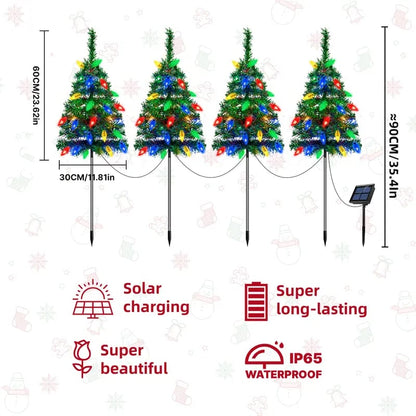 🎄Christmas Flash Deal 🎁 4-in-1 Aurora Haven Solar Powered Christmas Tree