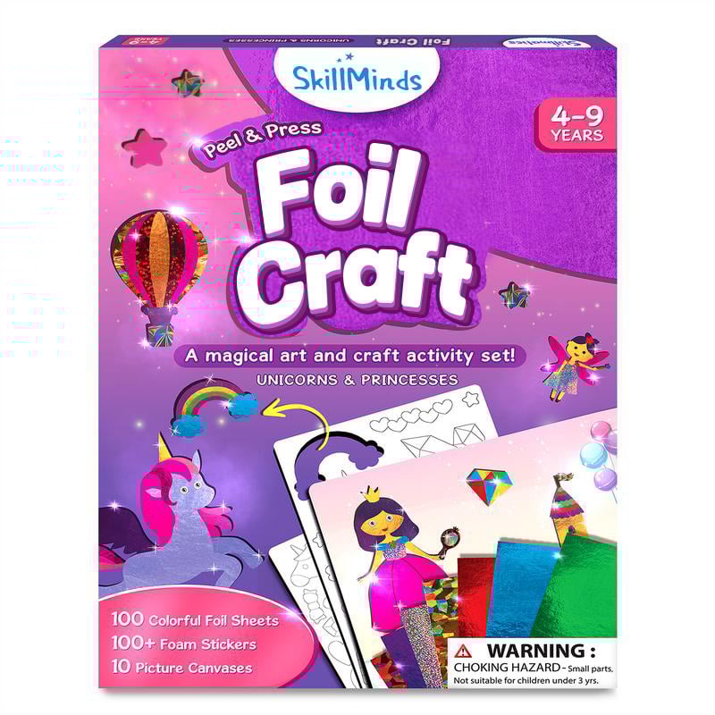 🔥LAST DAY 55% OFF - Foil Art & Craft Activity 🤲💓No Mess Art Kit