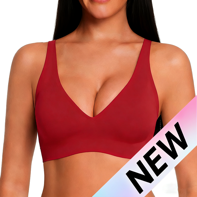 Wireless Deep V Push-Up Bralette — Ultra-Soft Comfort T-Shirt Bra