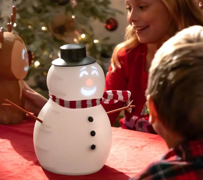 ⛄️ Talking Animated Blink Snowman with Built in Projector & Speaker Plug'n Play🎄