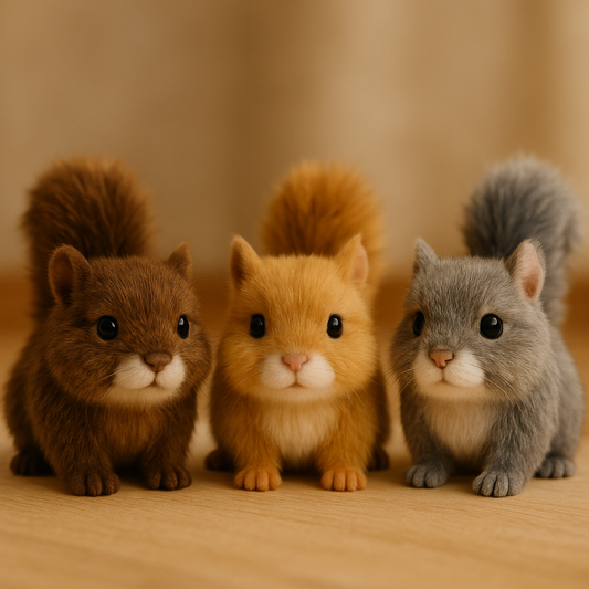 🐿️Wiggletail™ Adorable Lifelike Plush Squirrel - Huggable Fun for All Ages
