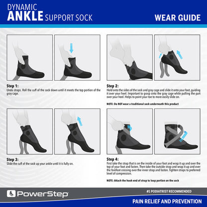 Dynamic Ankle Support Sock | Compression Sock & Ankle Support Brace for Ankle Pain and Injuries