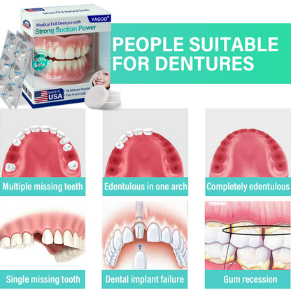 LBMLBM® Medical Full Denture with Strong Suction ✅ Clinically Tested · Strong Suction Fit 🦷 Made in USA