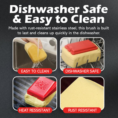 Grill Brush - World's Safest Grill Brush - No Harmful Wire Bristles