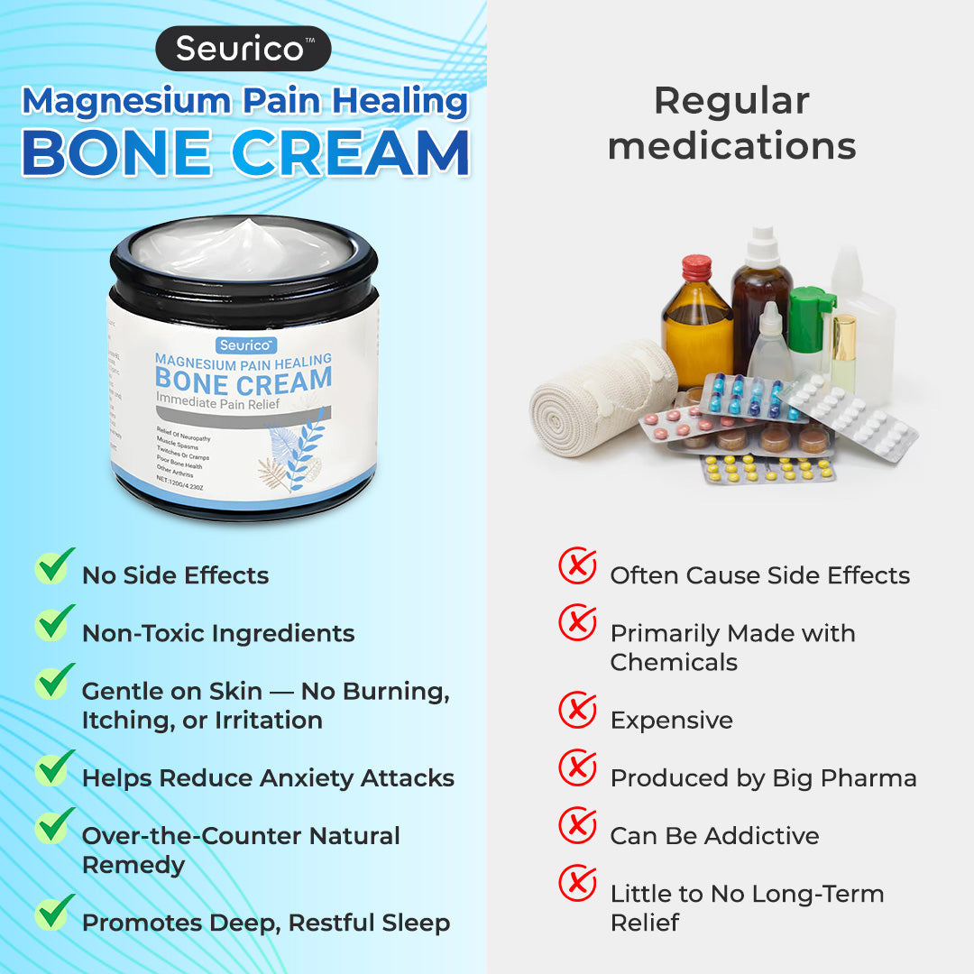 ✅ Mayo Clinic Approved: Seurico™ Magnesium Pain & Bone Healing Cream – Fast Relief for Neuropathy, Arthritis, Muscle Spasms & Injuries