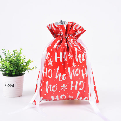 🎁 Christmas Drawstring Gift Bags🎄 — Assorted Sizes for Easy Holiday Wrapping