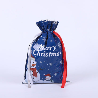 🎁 Christmas Drawstring Gift Bags🎄 — Assorted Sizes for Easy Holiday Wrapping
