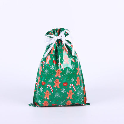 🎁 Christmas Drawstring Gift Bags🎄 — Assorted Sizes for Easy Holiday Wrapping
