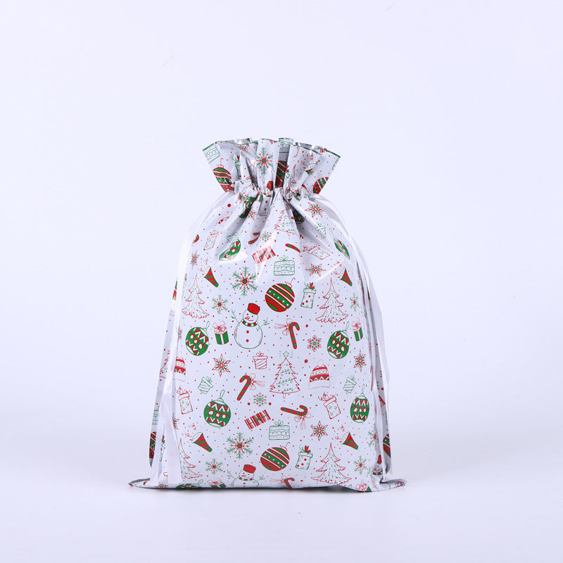 🎁 Christmas Drawstring Gift Bags🎄 — Assorted Sizes for Easy Holiday Wrapping
