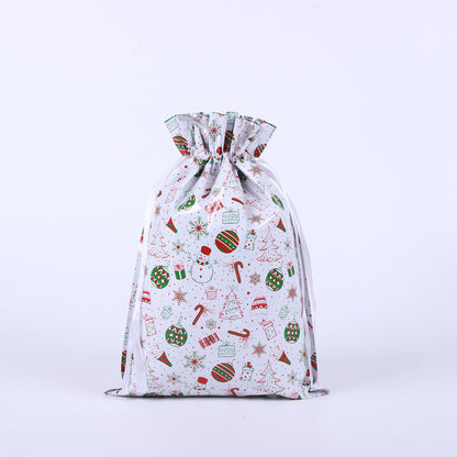 🎁 Christmas Drawstring Gift Bags🎄 — Assorted Sizes for Easy Holiday Wrapping