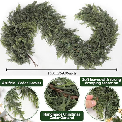 🎄Christmas Sale - 59% OFF🎁 Realistic Christmas Cedar Garland for Holiday Decor
