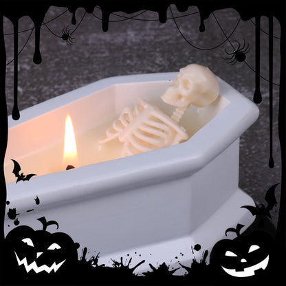 💀 Creative Skull Aroma Bubble Bath Candle🕯️| Halloween Vibe | Haunted House Holiday Decoration