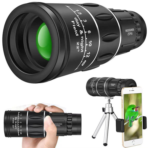 🔭 16X52 Monocular - HD High Magnification Telescope