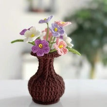 Minimalist Cozy Living Room Table Decoration - Handmade Knitted Vase Ornament