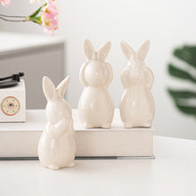 Deaf, Blind, and Mute Rabbit Figurine