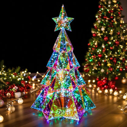 🎄 Christmas Flash Deal 💎 65% OFF ✨ Crystal Prism LED Glowing Christmas Tree