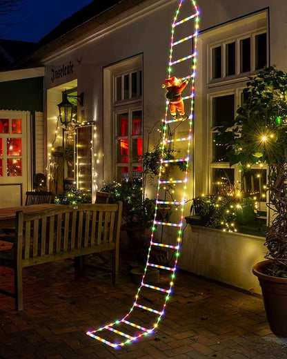 🎅Christmas Flash Deal 🎁 65% OFF ✨ Christmas Decorative Ladder Lights – 4-in-1 Glowing Ladder That Shines Bright!